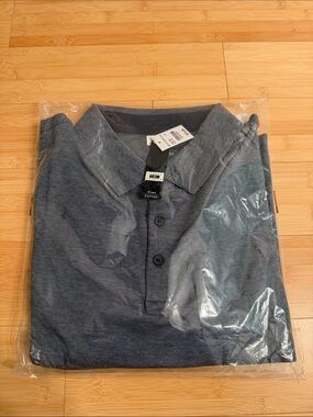 Joseph Abboud Heathered Navy Polo Shirt